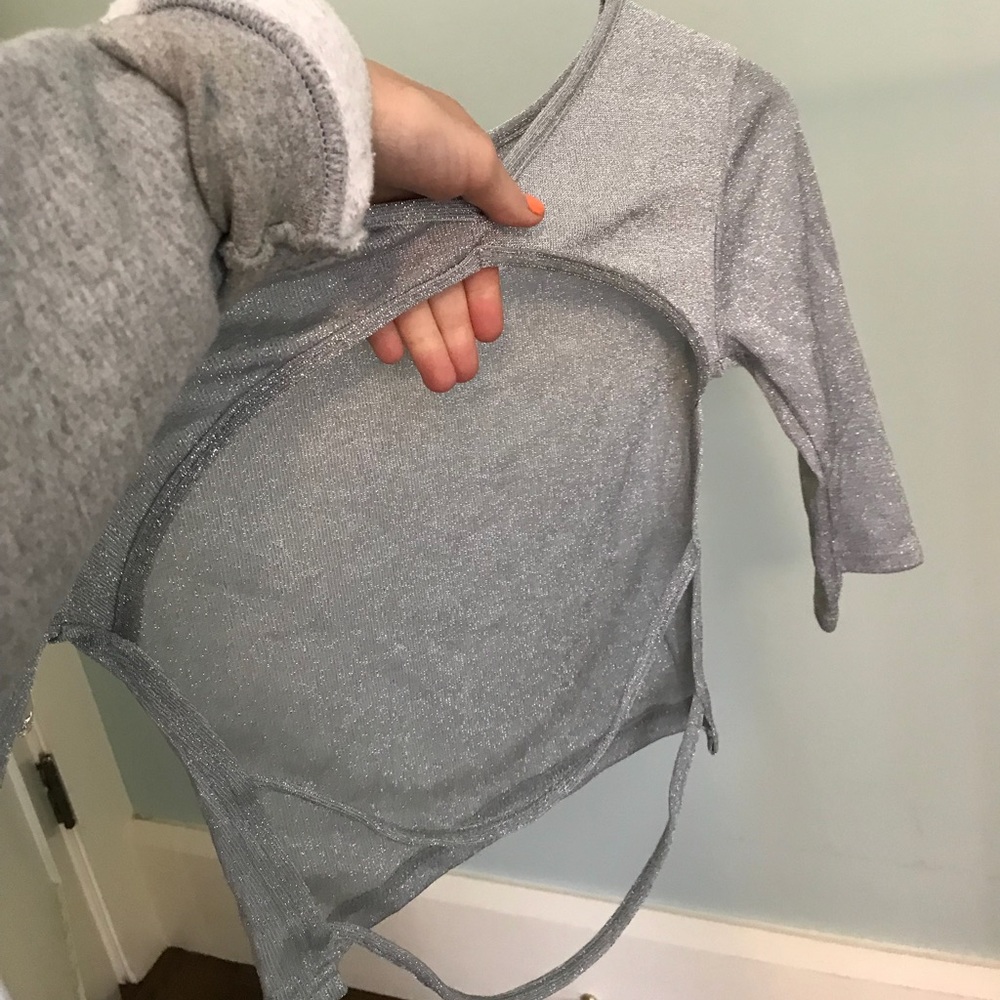 Glittery party top